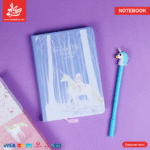⁦Set Of NoteBook & Pen – Unicorn Baby Blue⁩ - الصورة ⁦5⁩