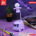 ⁦Acrylic Lighting Lamp Car Space Man - Purple⁩ - الصورة ⁦5⁩