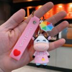 ⁦1Pc Random - Silicone Keychain Cow⁩ - الصورة ⁦7⁩