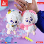 1Pc Random - Soft Keychain Baby Sheep - 13cm