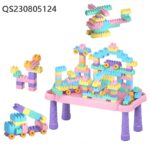 ⁦Building Blocks Table Blue - 88 PCS⁩ - الصورة ⁦12⁩