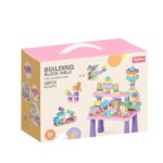 ⁦Building Blocks Table Pink - 88 PCS⁩ - الصورة ⁦11⁩