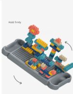 ⁦Building Blocks Table Pink - 88 PCS⁩ - الصورة ⁦8⁩