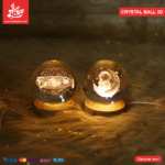 ⁦1Pc Random - Crystal Ball 3D Space (10cm)⁩ - الصورة ⁦2⁩