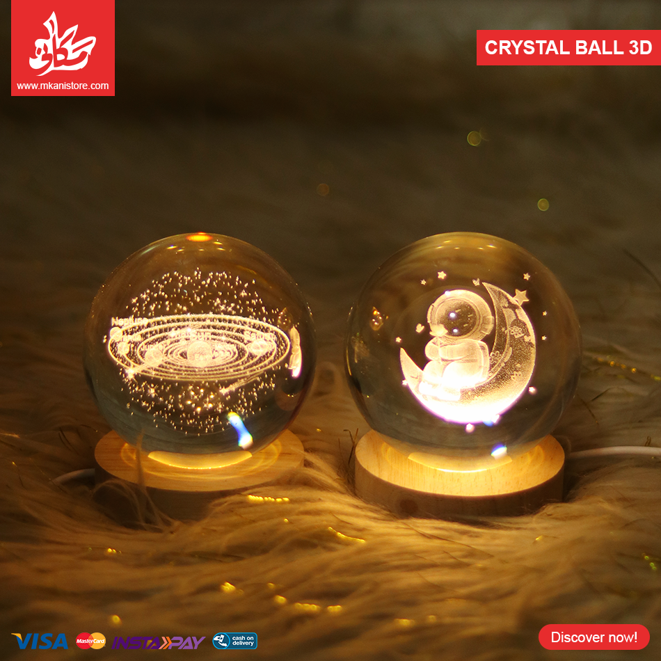 437281 1Pc Random - Crystal Ball 3D Space (10cm) - الصورة 1