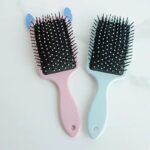⁦1Pc Random - 3D Acrylic Hairbrush - Dark Stitch⁩ - الصورة ⁦6⁩
