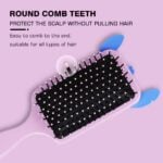 ⁦1Pc Random - 3D Acrylic Hairbrush - Dark Stitch⁩ - الصورة ⁦7⁩