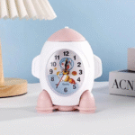 ⁦1Pc Random - Acrylic Alarm Clock - Rocket⁩ - الصورة ⁦3⁩