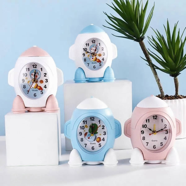 1Pc Random - Acrylic Alarm Clock - Rocket