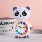 ⁦1Pc Random - Acrylic Alarm Clock - Panda⁩ - الصورة ⁦3⁩