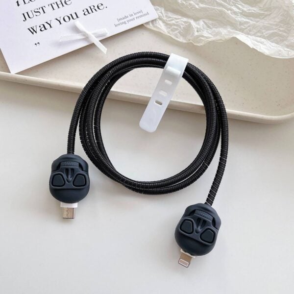 Protection Cable Case – For iPhone & Android - Skull