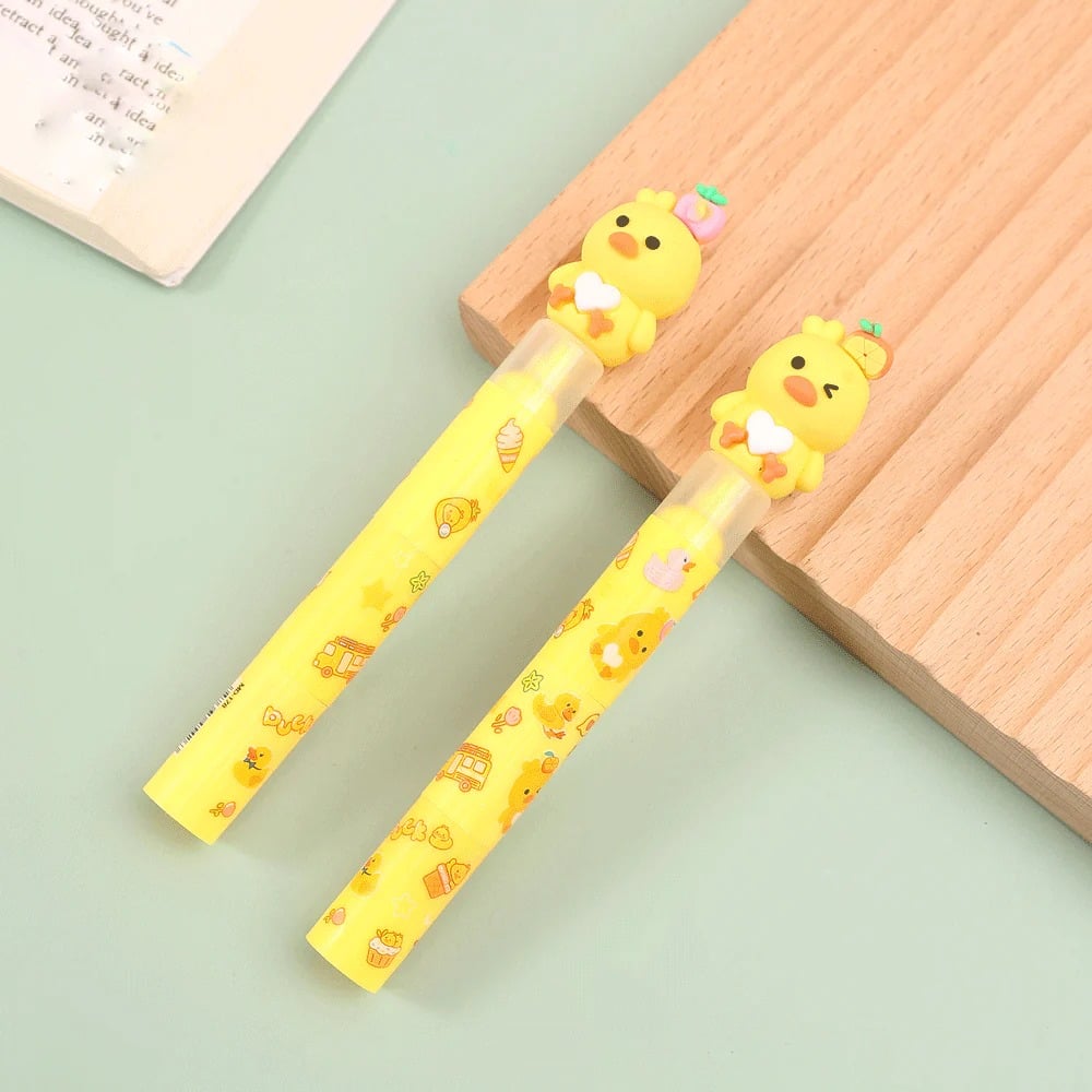 439842 1Pc Random Highlighter Pen 3 Colors – Duck - الصورة 1