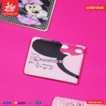 Leather Card Case - Minnie Mouse - Pink