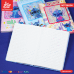 ⁦PU Leather Glitter Notebook Stitch - Couple⁩ - الصورة ⁦2⁩