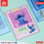 ⁦PU Leather Glitter Notebook Stitch - Couple⁩ - الصورة ⁦3⁩