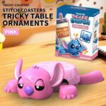 ⁦Funny 3D Stitch 2×1 - Coaster & Phone Holder⁩ - الصورة ⁦4⁩