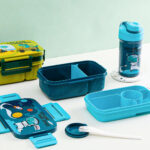 ⁦Set 2pc - 1.3L Lunch Box and Water Bottle 500ml With (Spoon-Fork) - Unicorn⁩ - الصورة ⁦2⁩