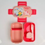 ⁦Set 2pc - 1.3L Lunch Box and Water Bottle 500ml With (Spoon-Fork) - Unicorn⁩ - الصورة ⁦19⁩