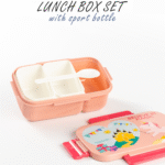⁦Set 2pc - 1.3L Lunch Box and Water Bottle 500ml With (Spoon-Fork) - Unicorn⁩ - الصورة ⁦10⁩