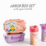 ⁦Set 2pc - 1.3L Lunch Box and Water Bottle 500ml With (Spoon-Fork) - Dinosaur⁩ - الصورة ⁦11⁩
