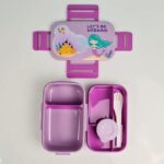 ⁦Set 2pc - 1.3L Lunch Box and Water Bottle 500ml With (Spoon-Fork) - Dinosaur⁩ - الصورة ⁦18⁩