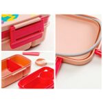 ⁦Set 2pc - 1.3L Lunch Box and Water Bottle 500ml With (Spoon-Fork) - Dinosaur⁩ - الصورة ⁦7⁩