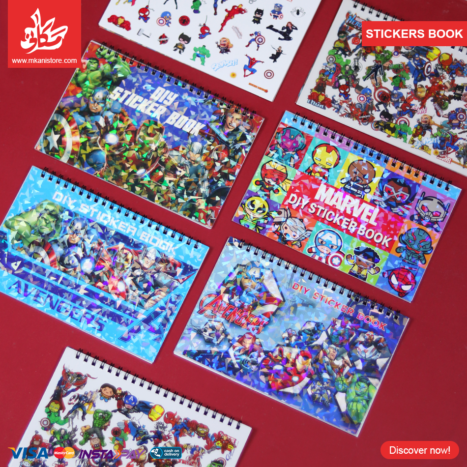 442064 1Pc Random - DIY Stickers Book - Avengers - الصورة 1