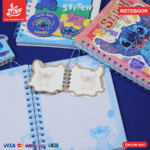 ⁦1Pc Random - Wire Notebook with Mini Note - Stitch⁩ - الصورة ⁦2⁩