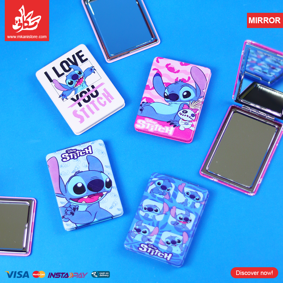 442242 1Pc Random - Makeup Mirror - Stitch - الصورة 1