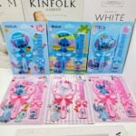 ⁦1Pc Random - Set Hand Mirror,Comb For Kids - Stitch Blue⁩ - الصورة ⁦3⁩