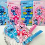 ⁦1Pc Random - Set Hand Mirror,Comb For Kids - Stitch Blue⁩ - الصورة ⁦5⁩