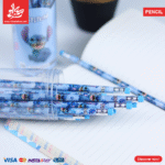 ⁦Set of 30 Pcs Eraser Pencil - Stitch Blue⁩ - الصورة ⁦2⁩