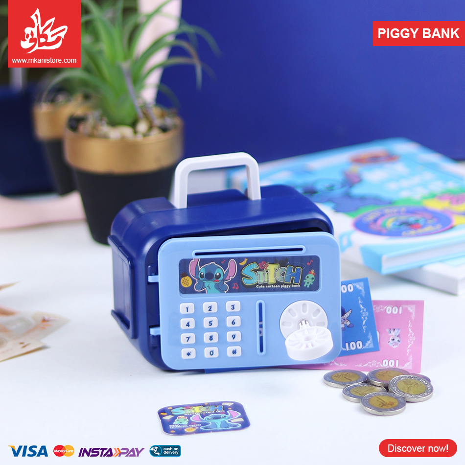 442436 Acrylic Piggy Bank With Key - Stitch - الصورة 1