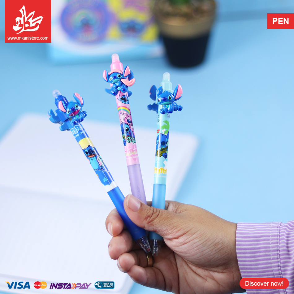 442475 1Pc Random Erasable Blue Pen - Stitch - الصورة 1