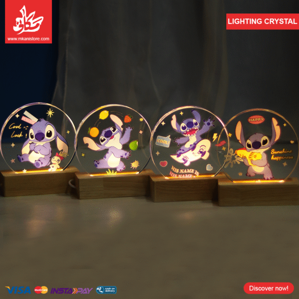 1Pc Random – Lighting Crystal 3D Circular – Stitch
