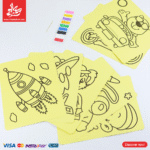 1Pc Random - Generic Sand Coloring Cards - For Boys