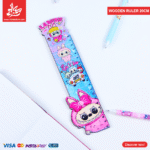 Wooden Ruler 20cm - Labubu