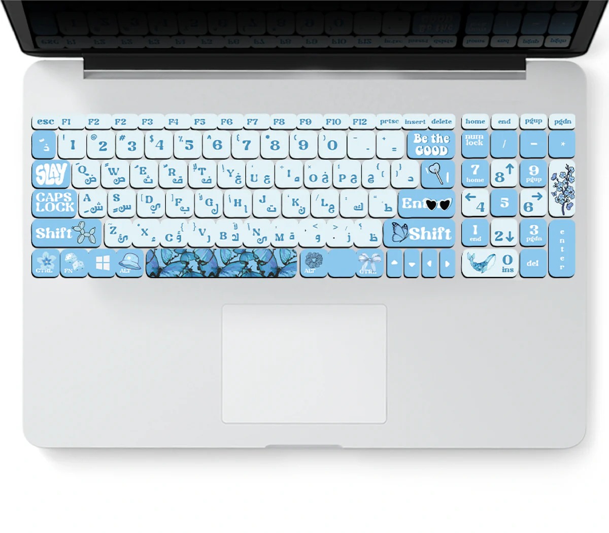 454189 Key Board Stickers - Blue - الصورة 1