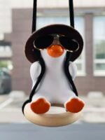 ⁦Swinging Duck Car Hanging Ornament Charm⁩ - الصورة ⁦2⁩