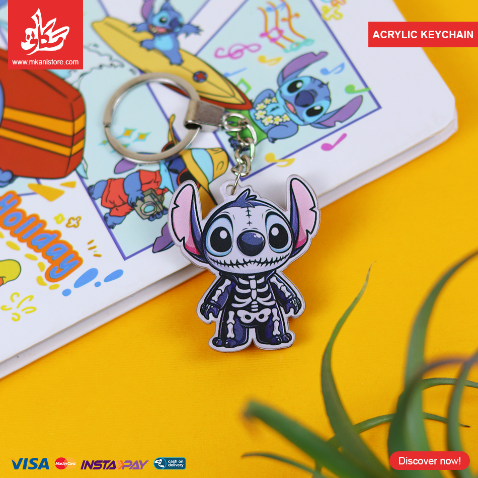 467775 Acrylic Keychains - Skeleton Stitch - الصورة 1