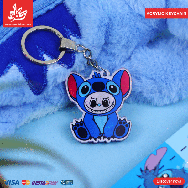 Acrylic Keychains - Labubu Stitch