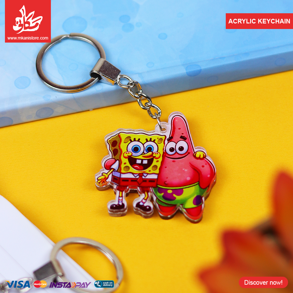 467788 Acrylic Keychains - Spongebob and Patrick - الصورة 1