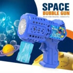 Bubble Machine Gun for Kids Blower with Led Light & Bubble Solution - Stitch