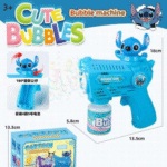 Bubble Machine Gun Blower with Bubble Solution - Stitch Blue