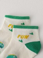 ⁦1Pairs Foot Socks Random - For Kids - Dinosaur⁩ - الصورة ⁦4⁩
