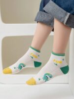 ⁦1Pairs Foot Socks Random - For Kids - Dinosaur⁩ - الصورة ⁦8⁩