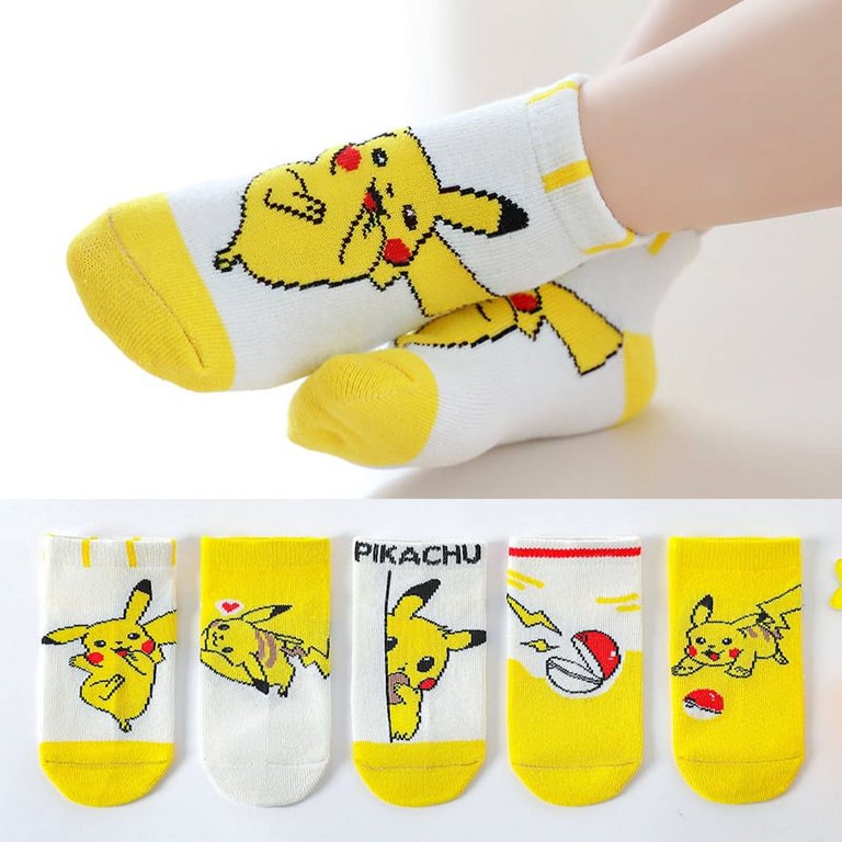 476507 1Pairs Foot Socks Random - For Kids - Pokémon - الصورة 1