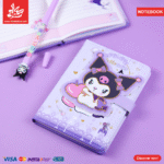 ⁦PU Leather Notebook with Pen Kuromi⁩ - الصورة ⁦2⁩