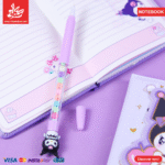 ⁦PU Leather Notebook with Pen Kuromi⁩ - الصورة ⁦3⁩