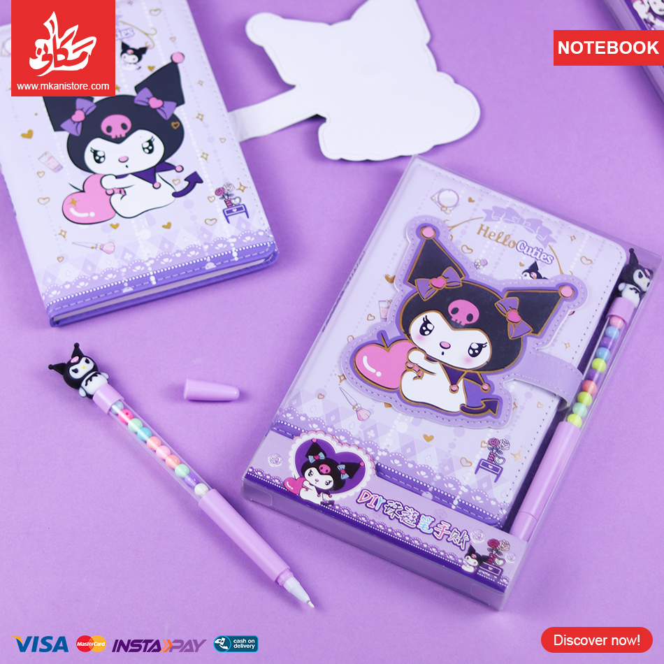 481315 PU Leather Notebook with Pen Kuromi - الصورة 1